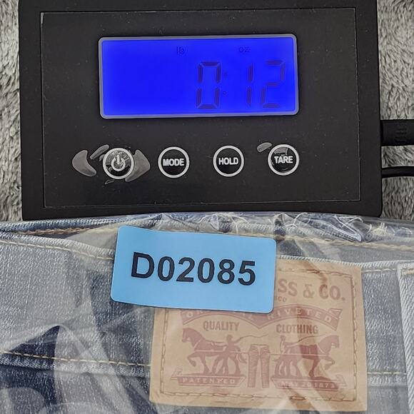 Levi's Jeans Women 28 Blue 720 High Rise Super Skinny Distressed Raw Hem Stretch - Picture 15 of 15